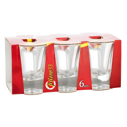 Glass Cups Set - 6 Pcs